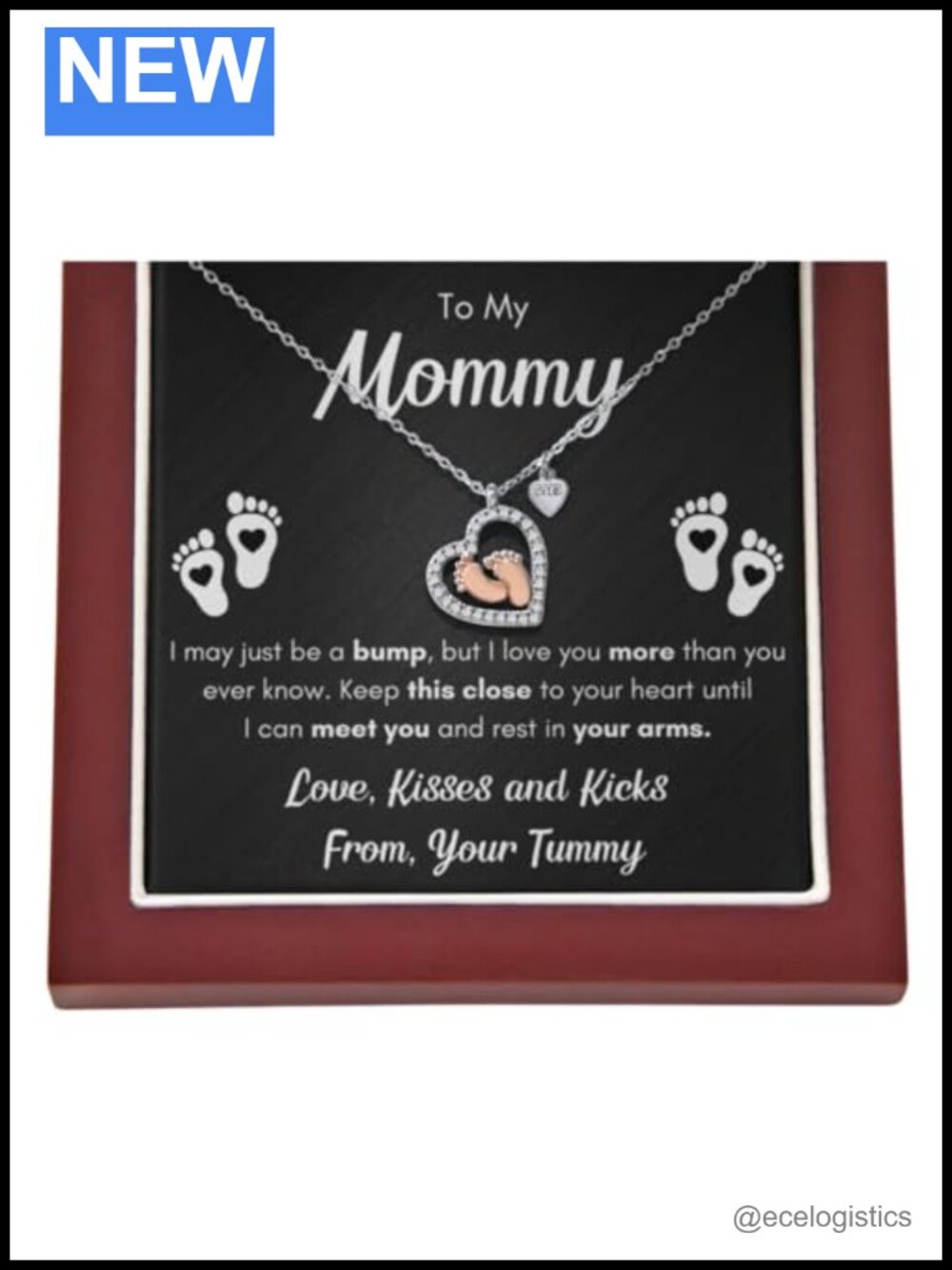 Cubic Zirconia Heart Pendant Necklace Rhodium Rose Gold Finish Lobster Clasp
